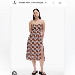 Wilfred aritzia midi dress